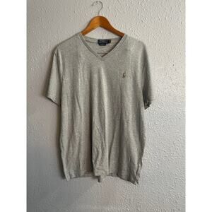 Polo Ralph Lauren Softtouch V Neck Tee with Colored Polo Rider Size XL